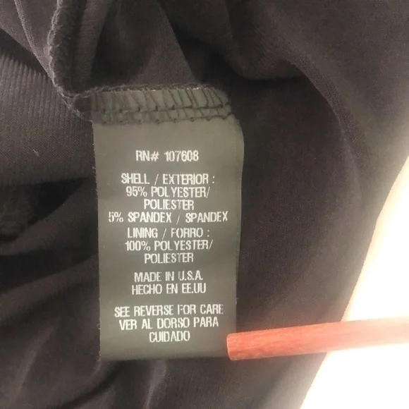 NWT Chetta B sleeveless Little black dress with side belt attached to tie - Picture 9 of 9